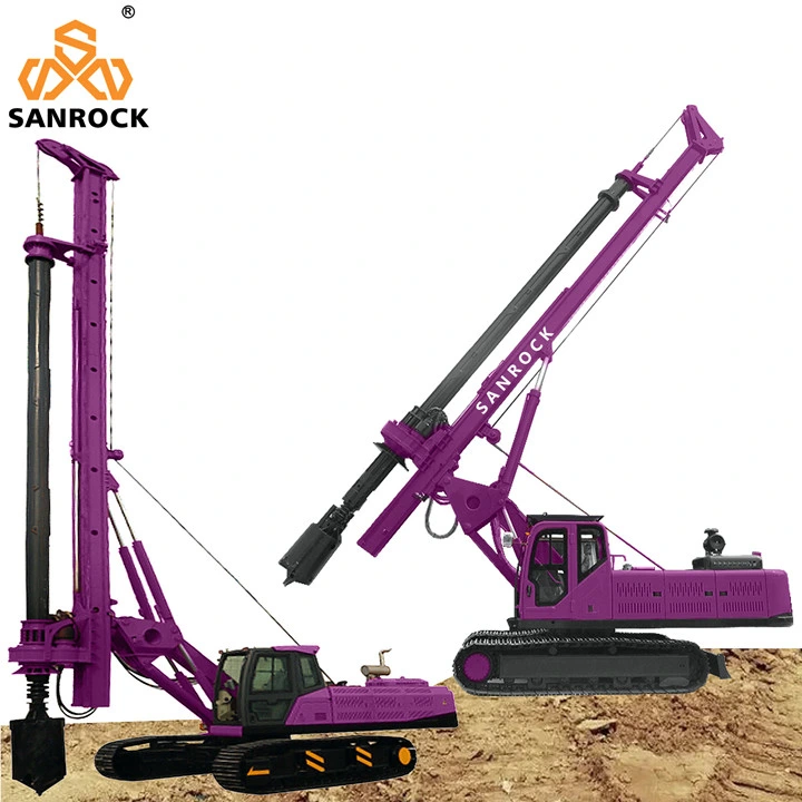 Full Hydraulic Rotary Drilling Rig Construction Equipment Borehole Rotary Drilling Rig Machine