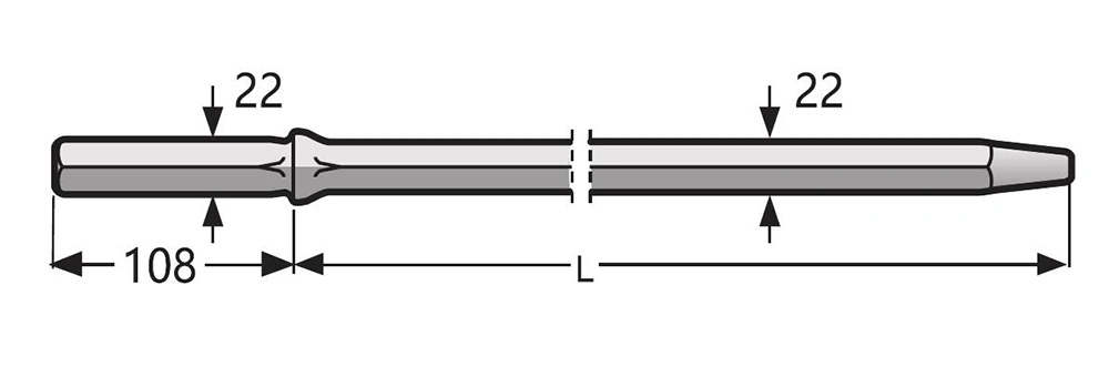 Hex Round Epiroc Atlas Copco Top Hammer Down The Hole DTH Rock Drilling Tapered Intergral Threaded Extension mm Mf Speed Drill Rod for Sale